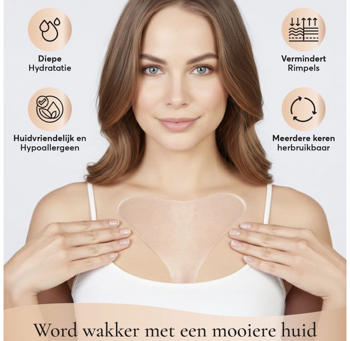 SilSkin® Anti-Rimpel Borstpad – Premium Medische Siliconen